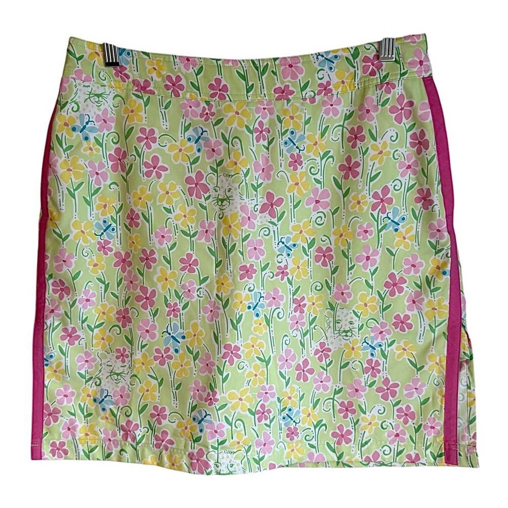 Lilly Pulitzer Pastel Green Floral Sporty Prep Mini Skort Size 4 NEW
